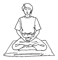 Meditacijski položaj - turški sed