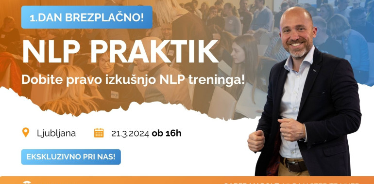 NLP Praktik - 1.dan brezplačno (Ljubljana)