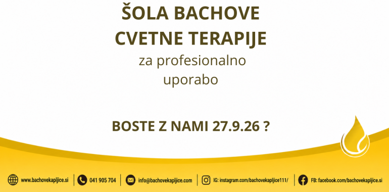 Šola Bachove cvetne terapije