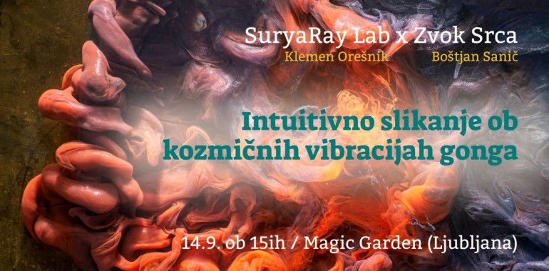 Intuitivno slikanje ob vibracijah gongov