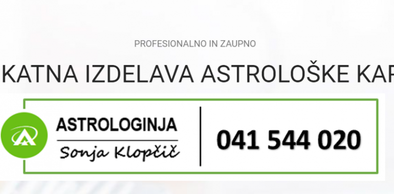 Sonja Klopčič, astrološko svetovanje 