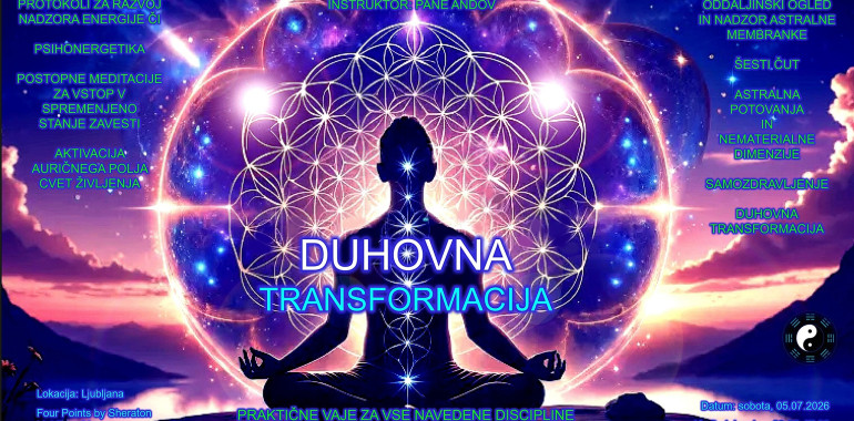 DELAVNICA - DUHOVNA PREOBRAZBA