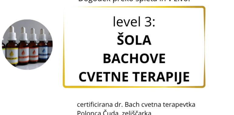 Predstavitev Šola Bachove cvetne terapije