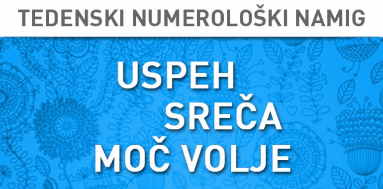 Tedenski numerološki namig 18.-24. 1. 2016