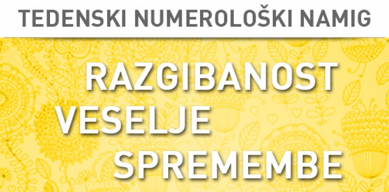 Tedenski numerološki namig 18.-24. 4. 2016