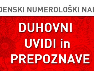 Tedenski numerološki namig za 21.–27. 12. 2015
