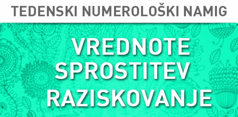 Tedenski numerološki namig 25.-31. 1. 2016