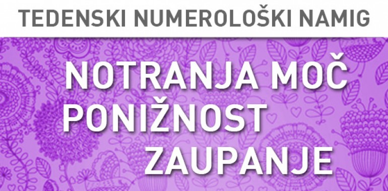 Tedenski numerološki namig 28.-3. 4. 2016