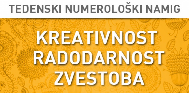 Tedenski numerološki namig 30. 11.-6. 12. 2015