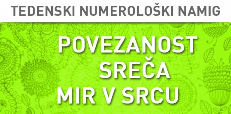 Tedenski numerološki namig 1.-7. 2. 2016