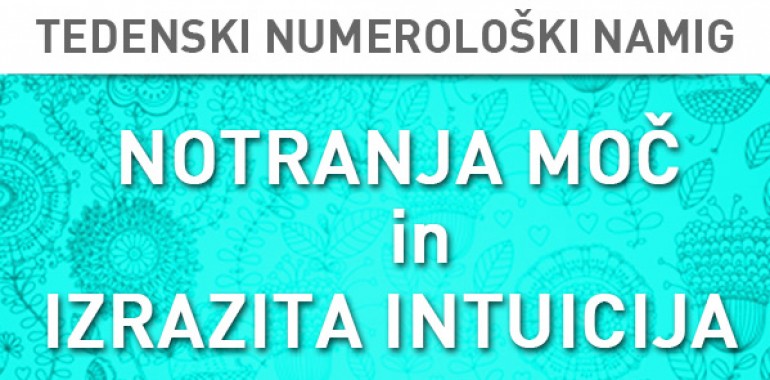 Tedenski numerološki namig 4.-10. 1. 2016