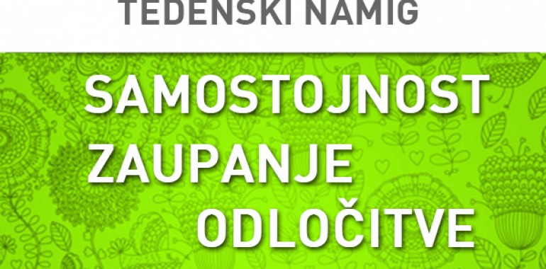 Tedenski namig 17.8.-24.8.2014