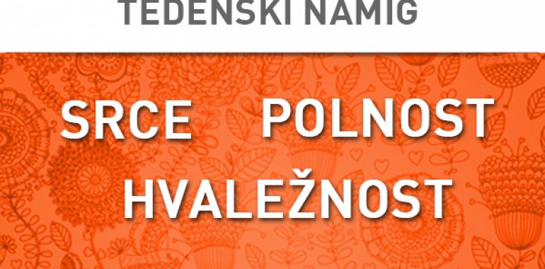 Tedenski namig 10.-17. 5. 2015