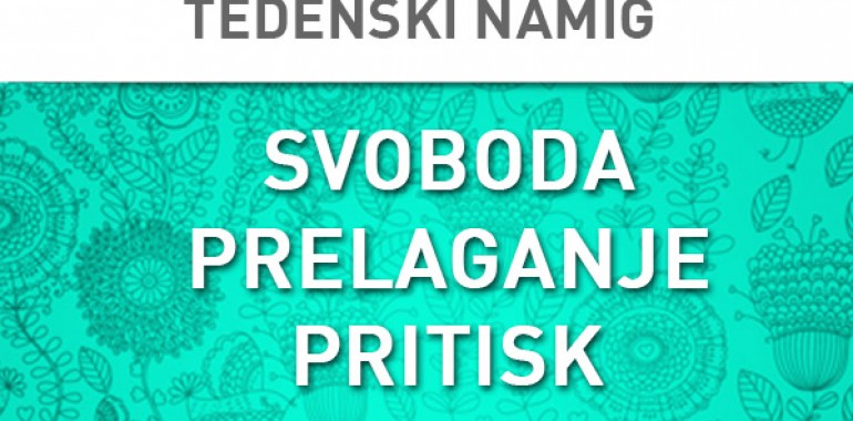 Tedenski namig 29. 3.-5. 4. 2015