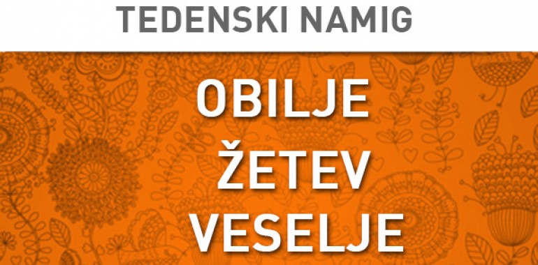 Tedenski namig 5. 10.–12. 10. 2014