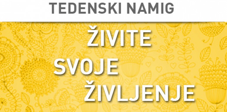 Tedenski namig 9. - 16.11.2014