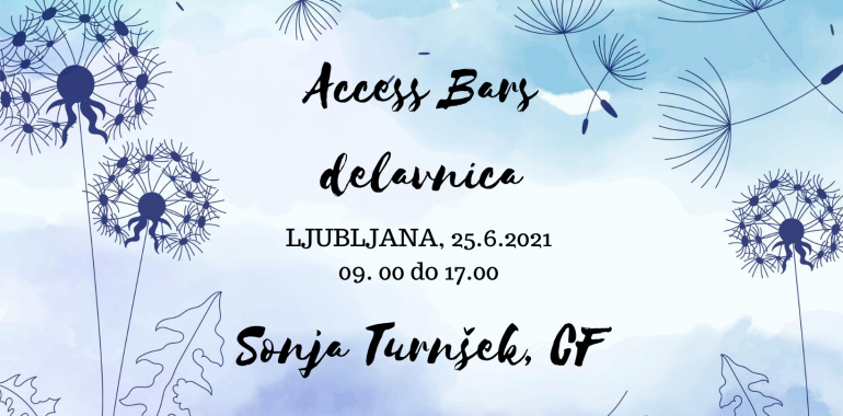 Certificirana Access Bars delavnica s Sonjo Turnšek, mag.zdr.neg