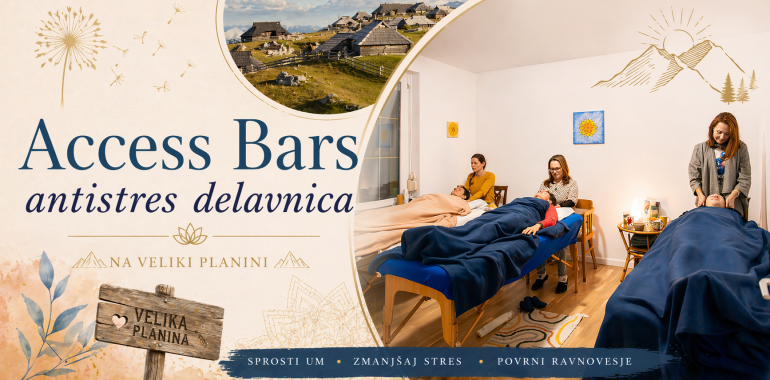 Antistres delavnica Access Bars®. Velika Planina