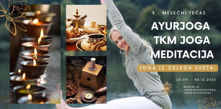 Ayurjoga in TKM joga - 3. mesečni joga tečaj