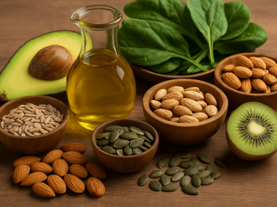 Moč vitamina E: zaščita, vitalnost in zdravje od znotraj