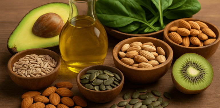 Moč vitamina E: zaščita, vitalnost in zdravje od znotraj