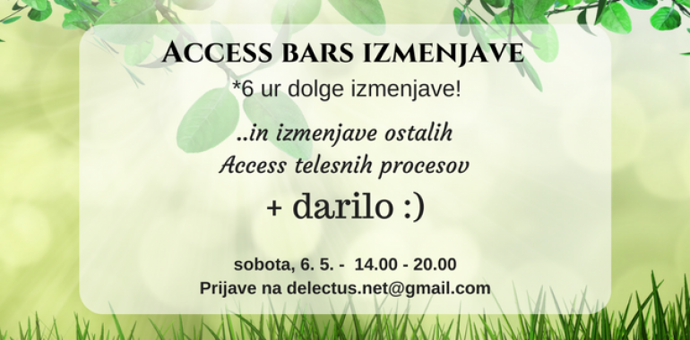 Access bars izmenjave + darilo