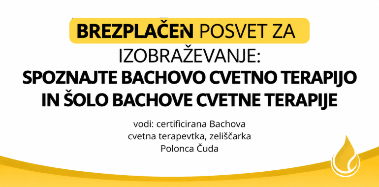 Predstavitev izobraževanja in šole Bachove cvetne terapije