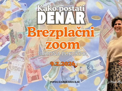 Brezplačni zoom Kako postati denar? Uvodna pokušina z Mašo