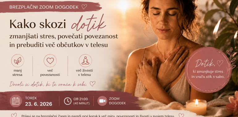 Kako skozi dotik zmanjšati stres, povečati povezanost in prebudi