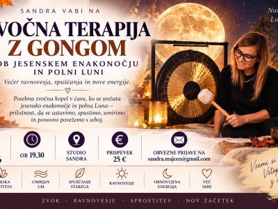 Zvočna terapija ob jesenskem enakonočju in polni luni
