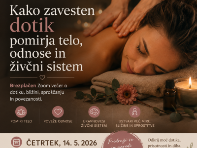 Kako zavesten dotik pomirja telo, odnose in živčni sistem? 