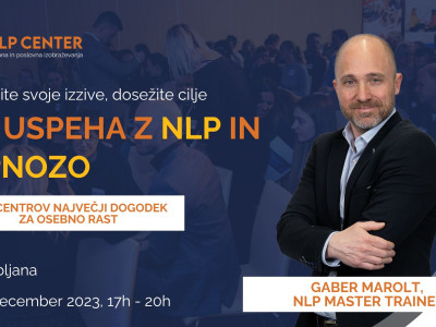 Brezplačen dogodek: Do uspeha z NLP in hipnozo