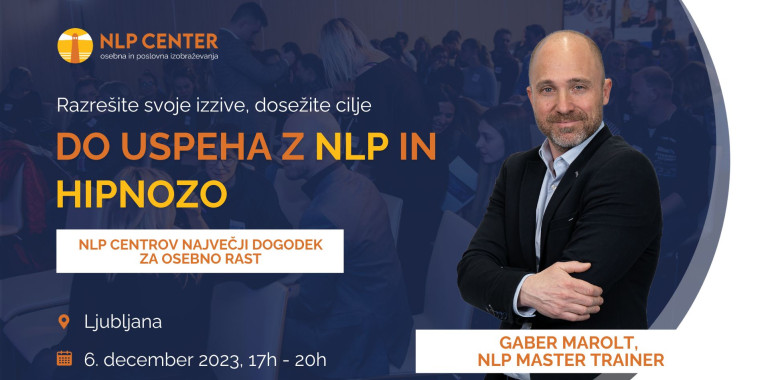 Brezplačen dogodek: Do uspeha z NLP in hipnozo