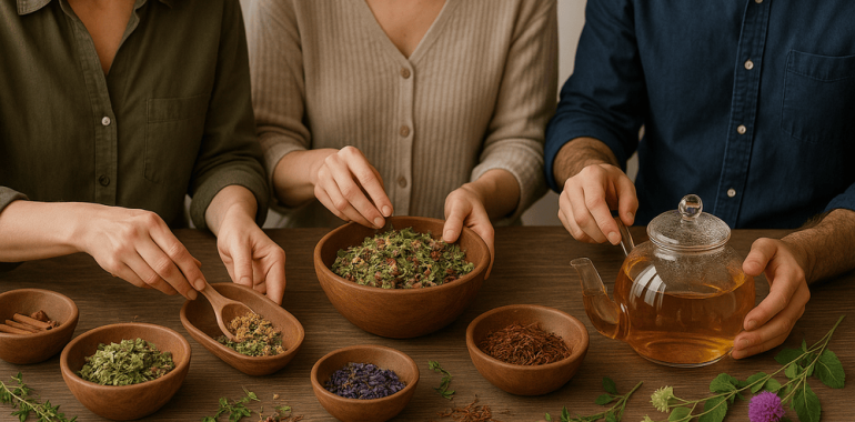 Delavnica priprave zeliščnih čajnih mešanic