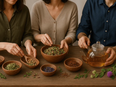 Delavnica priprave zeliščnih čajnih mešanic