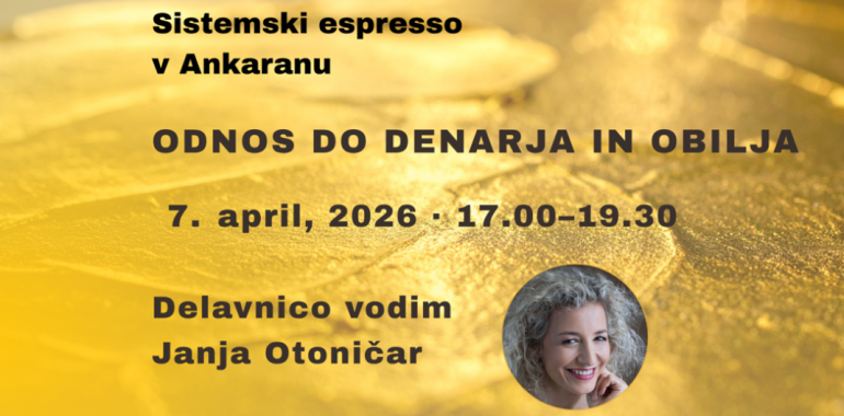 Sistemski espresso - Odnos do denarja in obilja 