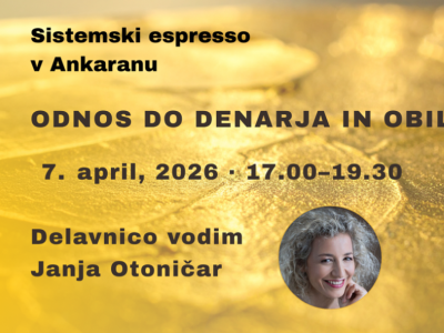 Sistemski espresso - Odnos do denarja in obilja 