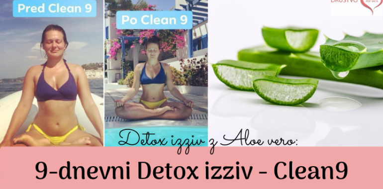 9-dnevni Detox izziv z Aloe vero Clean 9 
