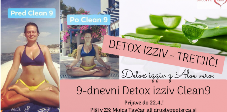 9-dnevni Detox izziv z Aloe vero Clean 9 - TRETJIČ!