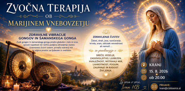 Zvočna terapija ob Marijinem vnebovzetju