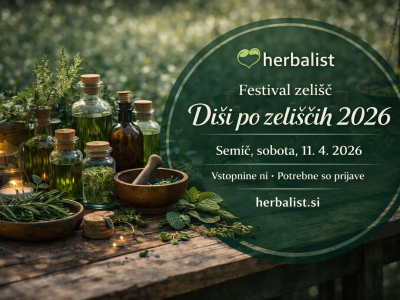 Festival zelišč 2026 bo v soboto, 11.4.2026 v Semiču