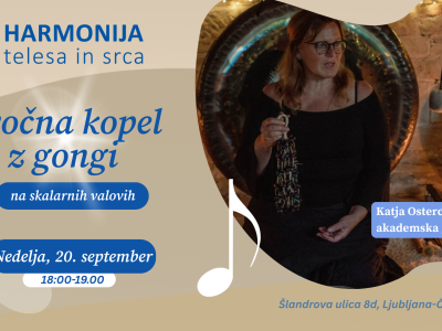 Zvočna kopel z gongi na skalarnih valovih