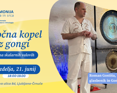 Zvočna kopel z gongi na skalarnih valovih
