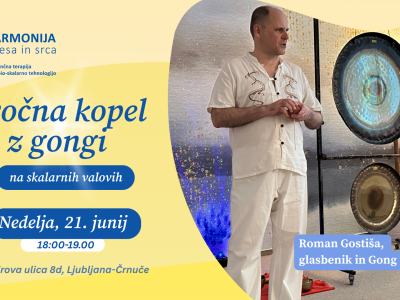 Zvočna kopel z gongi na skalarnih valovih