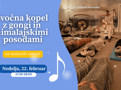 ZVOČNA KOPEL Z GONGI IN HIMALAJSKIMI POSODAMI na skalarnih valov