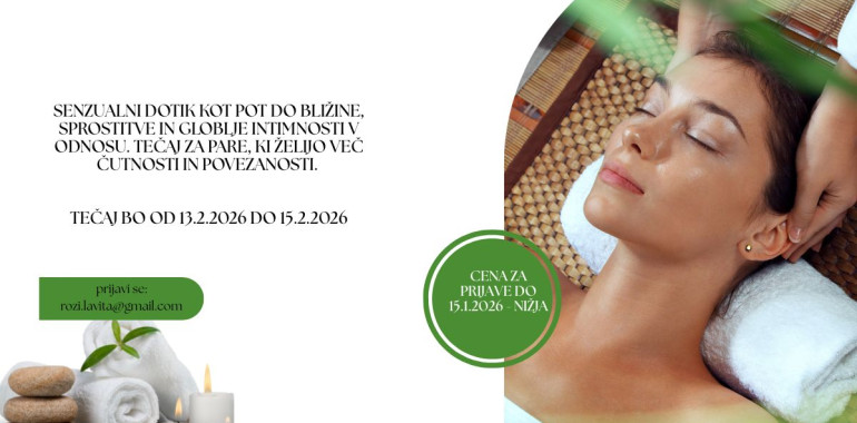 Poglobljeni tečaj senzualne masaže za pare in posameznike