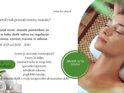 *Brezplačni  zoom Zakaj bi moral vsak poznati osnove  masaže?