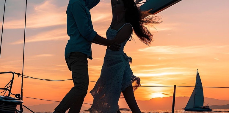 Teambuilding za pare na katamaranu