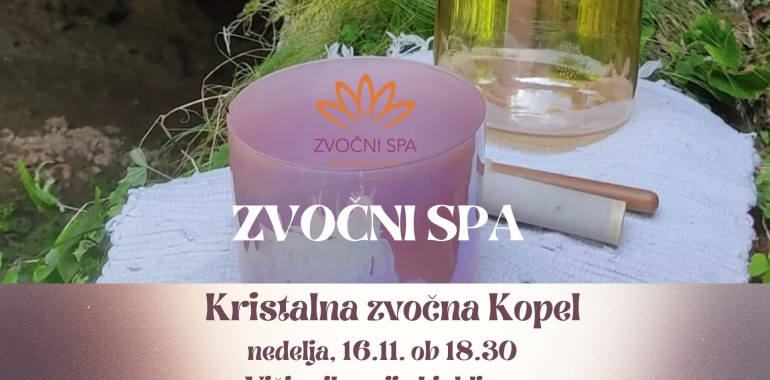 Zvočni SPA: Kristalna Zvočna Kopel