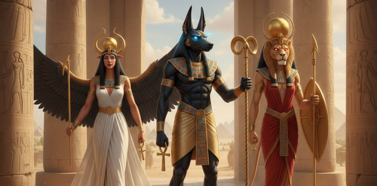 Ritualni prehod v leto 2026 z Izis, Anubisom in Sekmet